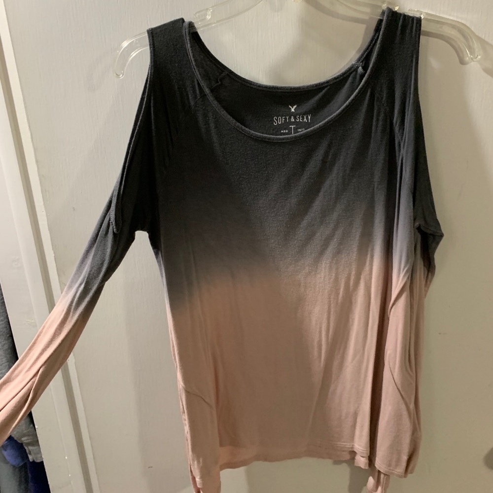 American Eagle Shoulder Cut Out Tee